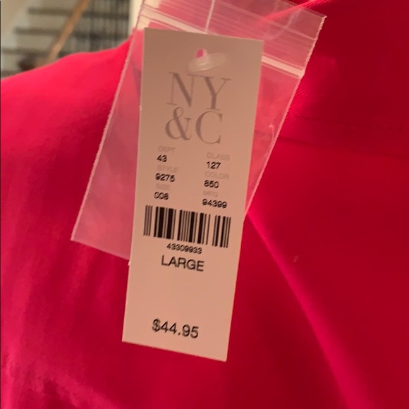 💕NWT - 🌺Hot Pink Button Down - Picture 6 of 7